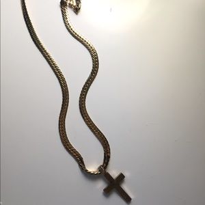 Cuban chain with prayer on cross ! Never worn